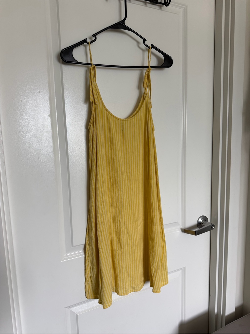 Yellow Tie-Strap Mini Dress 💛